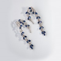 EARRINGS - DIAS SAPPHIRES BLUE WILLOW collection