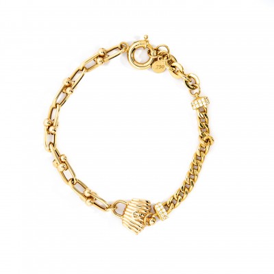 Gold bracelet 18 K - 7.43
