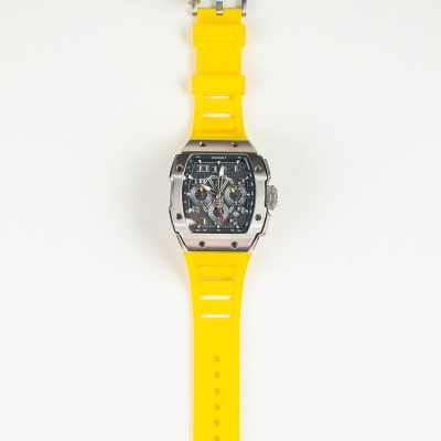 Quartz watch Racing GT Chrono-Silvery Watch (Yellow Strap)