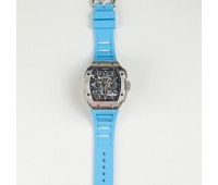 Quartz watch Racing GT - Chrono - Silvery Watch ( Light Blue Strap )