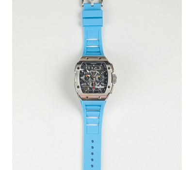 Quartz watch Racing GT - Chrono - Silvery Watch ( Light Blue Strap )