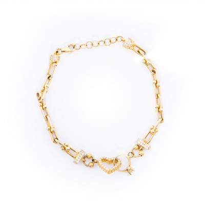 Gold bracelet 18 K - 9.99