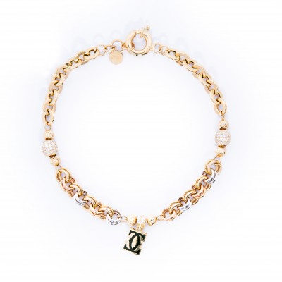 Gold bracelet 18 K - 7.75